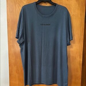 lululemon athletica Men's Blue Fundamental Graphic T-Shirt- Excellent condition